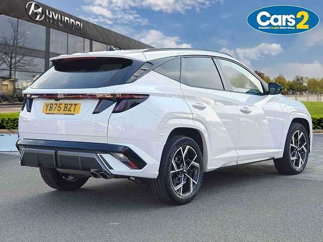 Hyundai TUCSON 1.6T Hybrid N Line 5dr Auto White