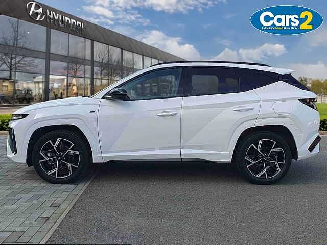 Hyundai TUCSON 1.6T Hybrid N Line 5dr Auto White